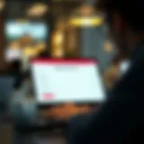 Online banking application interface