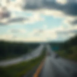 A scenic view of North Carolina highways illustrating the importance of car insurance.