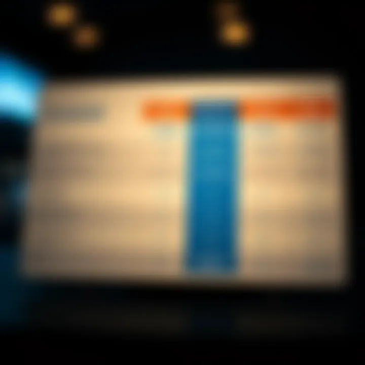 Comparative Analysis of Credit Card Offerings Comparison chart of credit cards including Chase Titanium Card