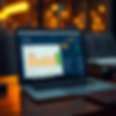 Essential Financial Tools for Travelers A laptop showing financial tools for budgeting