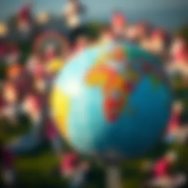 Exploring the World: Travel Destinations Unlocked A vibrant globe with travel destinations marked