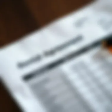 Understanding Credit Scores and Rental Agreements Close-up of a credit score report and furniture rental agreement