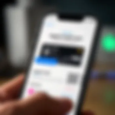 Exploring Apple Credit Card Features A close-up of the Apple Wallet app showcasing the Apple Credit Card features