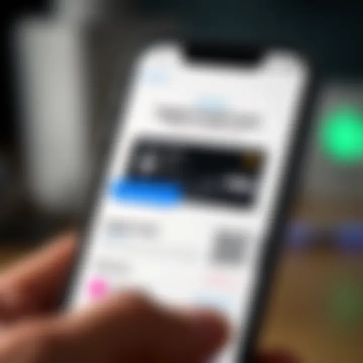 Exploring Apple Credit Card Features A close-up of the Apple Wallet app showcasing the Apple Credit Card features