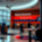 Interior view of Mutual Federal Credit Union showcasing modern banking technology