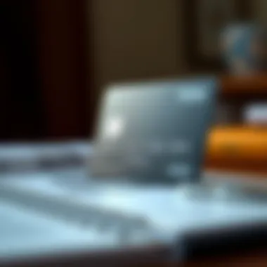 A close-up of a credit transfer card showcasing its features