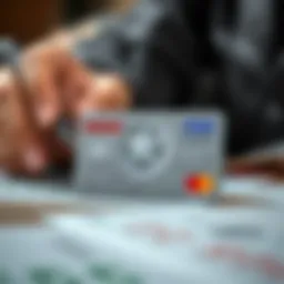Military credit card with benefits highlighted