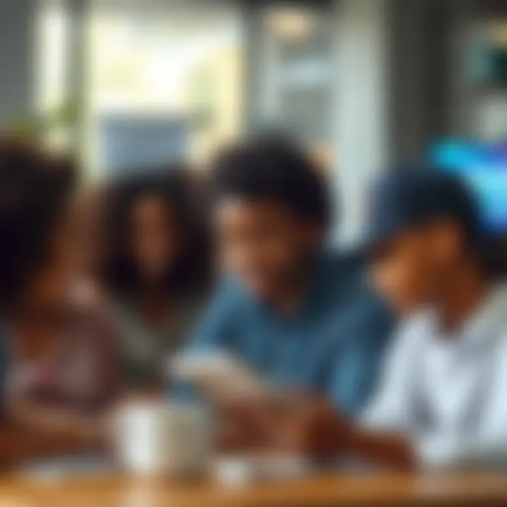 Diverse demographics engaging with financial services