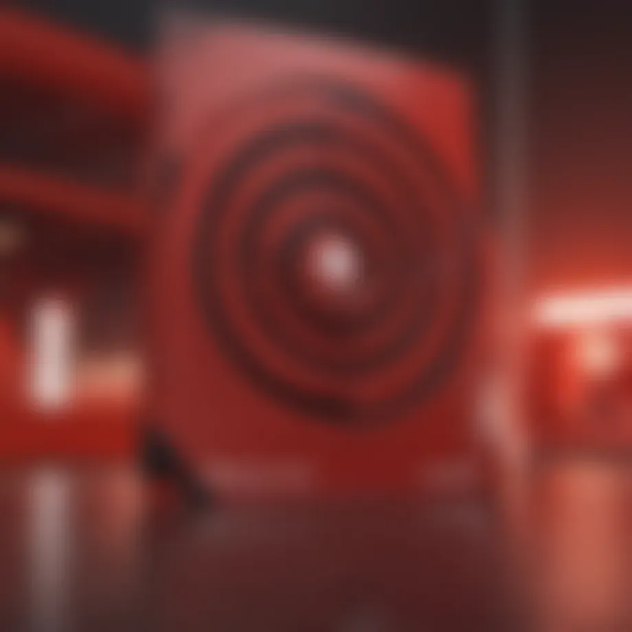 A close-up of the Target Red Card showcasing its unique design and branding.
