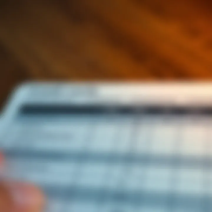 Credit card comparison chart