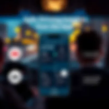 An infographic illustrating safe driving tips provided by the app