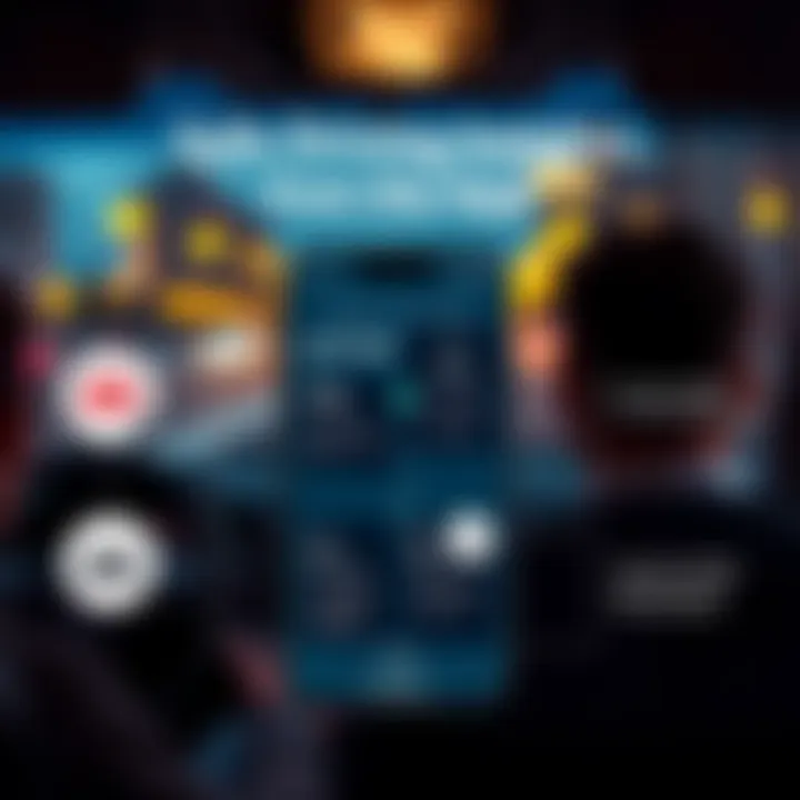 An infographic illustrating safe driving tips provided by the app