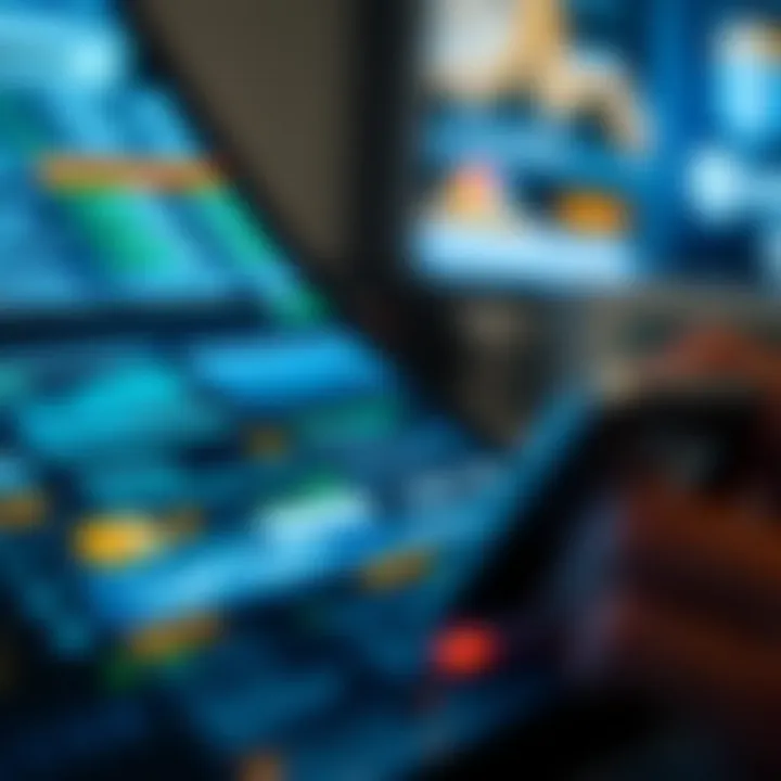 Effective Digital Transaction Management Close-up of digital transactions