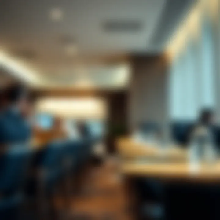 Business travelers enjoying the amenities of Delta Sky Club