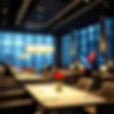 Luxurious interior of Delta Sky Club lounge