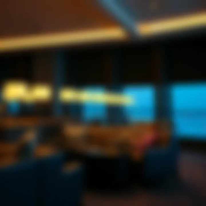 Relaxing seating area in Delta Sky Club