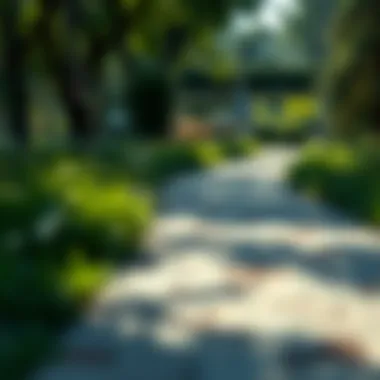 A serene setting representing the path to financial recovery