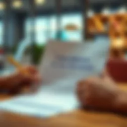 Document being reviewed for insurance cancellation