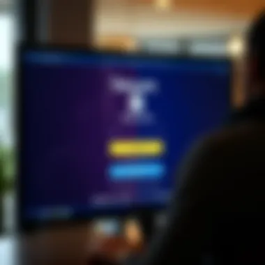 Secure login screen of Keesler Credit Union