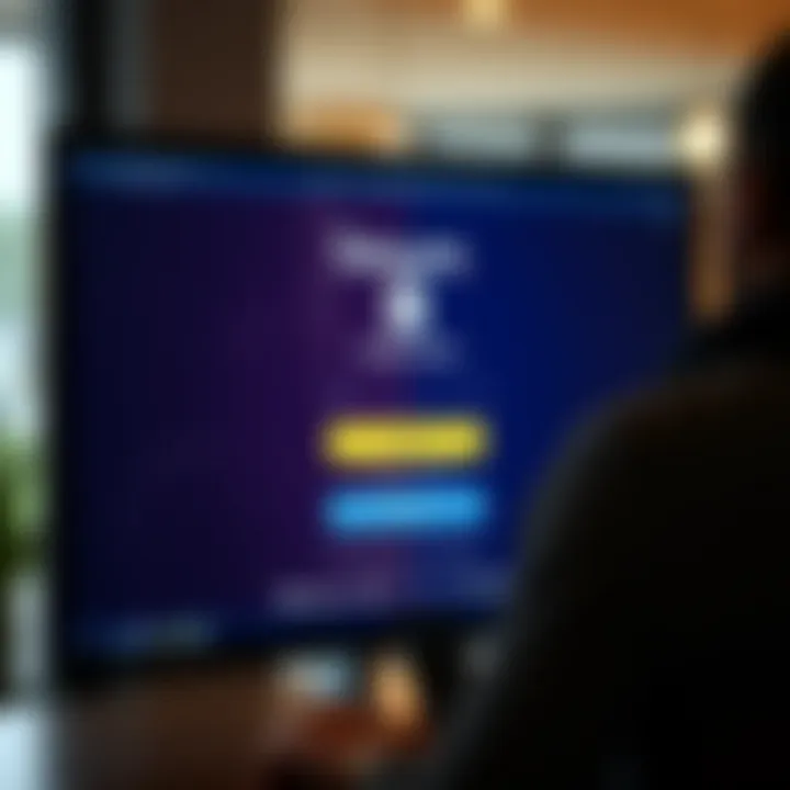 Secure login screen of Keesler Credit Union