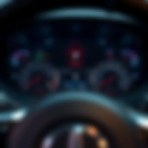 Understanding Your Vehicle's Dashboard A detailed view of a car dashboard with driving metrics