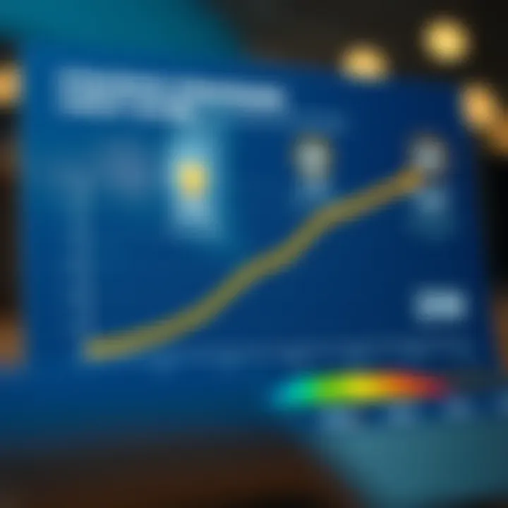 Graph illustrating strategies to improve credit score