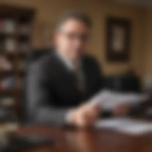 Financial planner reviewing budget strategies
