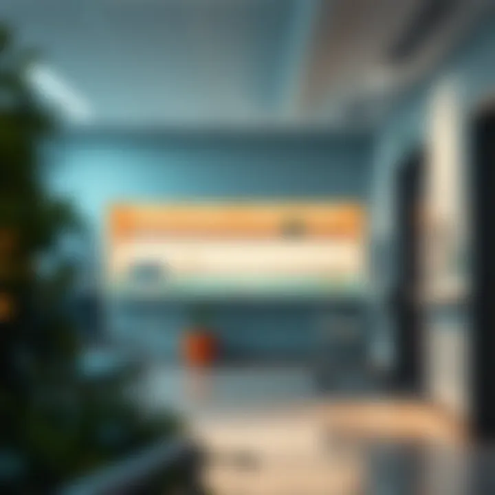 Healthcare Facility Accessibility Healthcare facility emphasizing accessibility for retirees