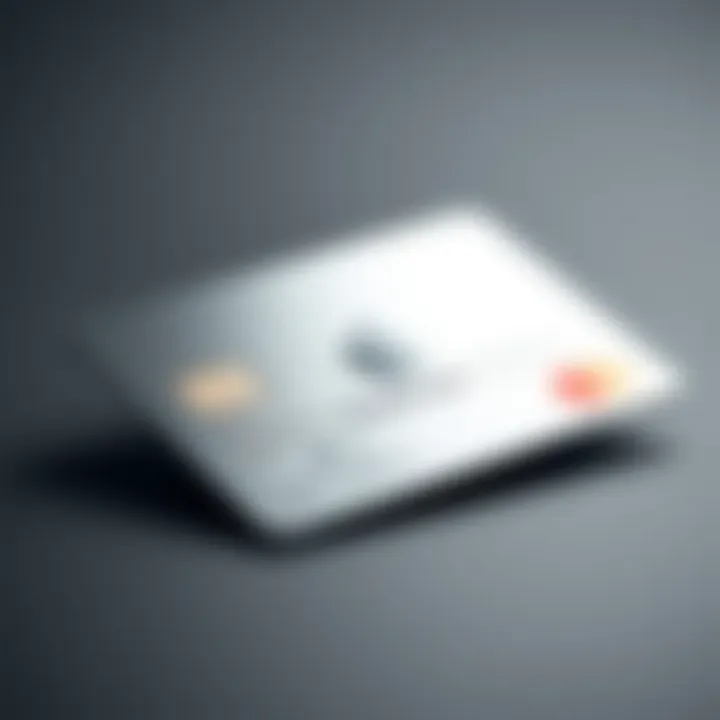 Close-up of Apple Credit Card showcasing its sleek design