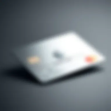 Sleek Design of the Apple Credit Card Close-up of Apple Credit Card showcasing its sleek design