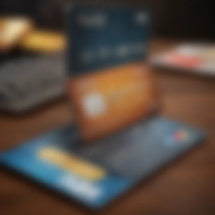 A conceptual image representing credit card options.