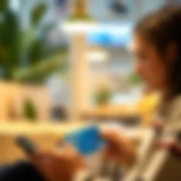 Teen reviewing Discover Card benefits