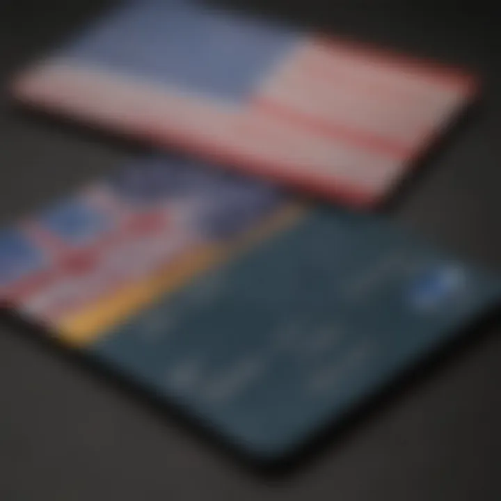 A comparison chart of different flag credit card types