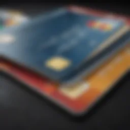 Illustration depicting various credit card types