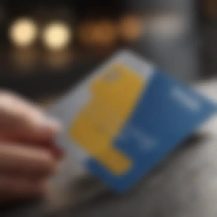 Visa card showcasing responsible usage